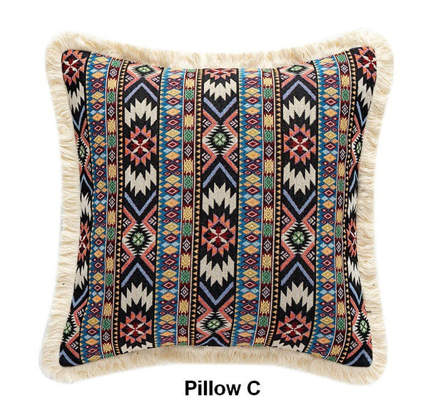 Oversized Decorative Throw Pillows, Bohemian Decorative Sofa Pillows for Living Room, Extra Large Modern Geometric Pillows, Oriental Throw Pillow for Couch-Paintingforhome