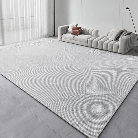 Modern Modern Rugs for Living Room, Abstract Modern Rugs for Bedroom, Dining Room Modern Rugs, Grey Geometric Modern Rugs for Sale-Paintingforhome