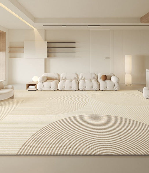 Bedroom Floor Rugs, Geometric Contemporary Rugs for Dining Room, Extra Large Modern Rugs for Living Room, Oversized Modern Rug for Living Room-Paintingforhome