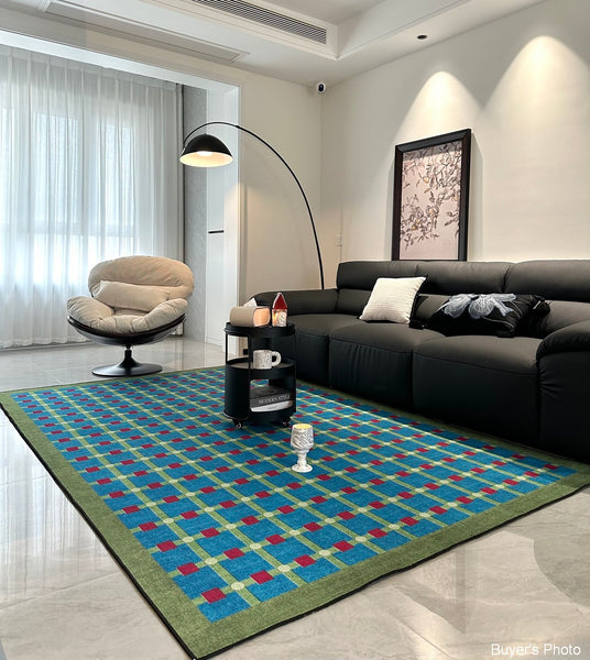 Contemporary Modern Rugs for Living Room, Mid Century Modern Rugs, Colorful Absract Rugs for Bedroom, Minimalist Geometric Rugs for Living Room-Paintingforhome