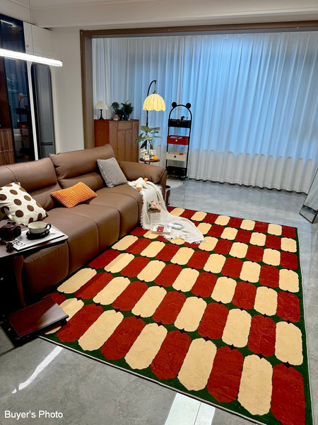 Geometric Modern Rugs, Mid Century Contemporary Rugs, Modern Living Room Rug Ideas, Colorful Area Rugs for Dining Room-Paintingforhome