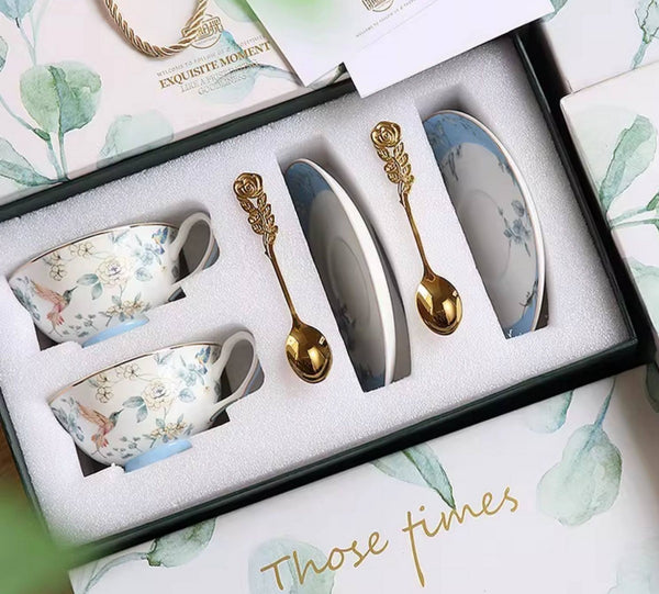 Ceramic Tea Cup Set, Luxury Tea Cup with Saucer, Elegant Coffee Cup, Porcelain Coffee Cup, Porcelain Tea cups, British Tea Cup Set, Afternoon Tea Cup with Saucer Set-Paintingforhome