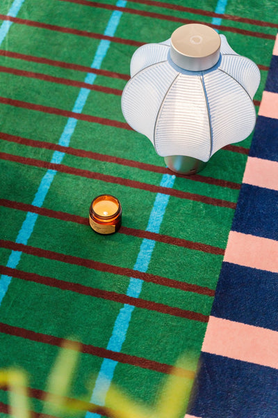 Modern Rugs for Living Room, Geometric Area Rugs, Green Mid Century Contemporary Rugs, Colorful Area Rugs for Bedroom-Paintingforhome
