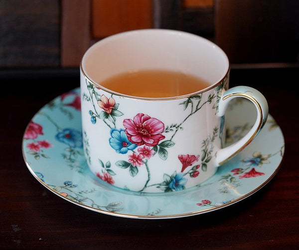 Elegant Coffee Cup, Porcelain Tea cups, British Tea Cup Set, Vintage Tea Cup Set, Afternoon Tea Cup with Saucer Set, Porcelain Coffee Cups, Coffee Cup in Gift Box-Paintingforhome