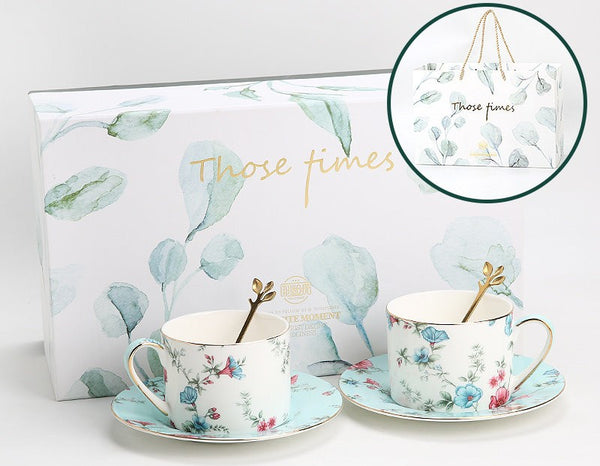 Elegant Coffee Cup, Porcelain Tea cups, British Tea Cup Set, Vintage Tea Cup Set, Afternoon Tea Cup with Saucer Set, Porcelain Coffee Cups, Coffee Cup in Gift Box-Paintingforhome