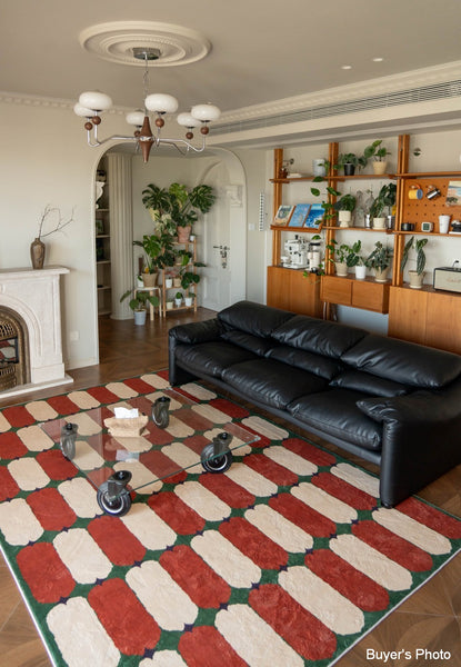 Geometric Modern Rugs, Mid Century Contemporary Rugs, Modern Living Room Rug Ideas, Colorful Area Rugs for Dining Room-Paintingforhome