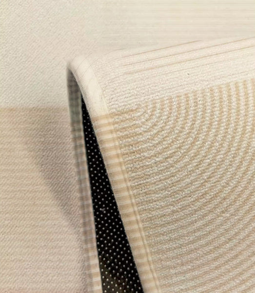 Unique Modern Rugs for Living Room, Geometric Round Rugs for Dining Room, Contemporary Modern Area Rugs for Bedroom, Circular Modern Rugs under Chairs-Paintingforhome