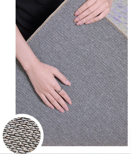 Mid Century Area Rugs, Contemporary Modern Living Room Rug Ideas, Blue Modern Rugs for Dining Room, Bedroom Modern Floor Carpet-Paintingforhome