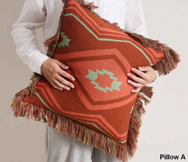 Simple Decorative Pillow Covers, Modern Decorative Pillow for Interior Design, Contemporary Modern Sofa Pillows for Bedroom, Square Modern Pillows for Couch-Paintingforhome