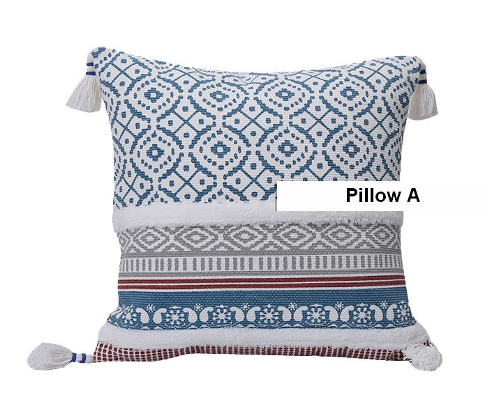 Geometric Modern Sofa Pillows for Bedroom, Square Pillows for Couch, Modern Decorative Pillow for Interior Design, Contemporary Decorative Pillow Covers-Paintingforhome