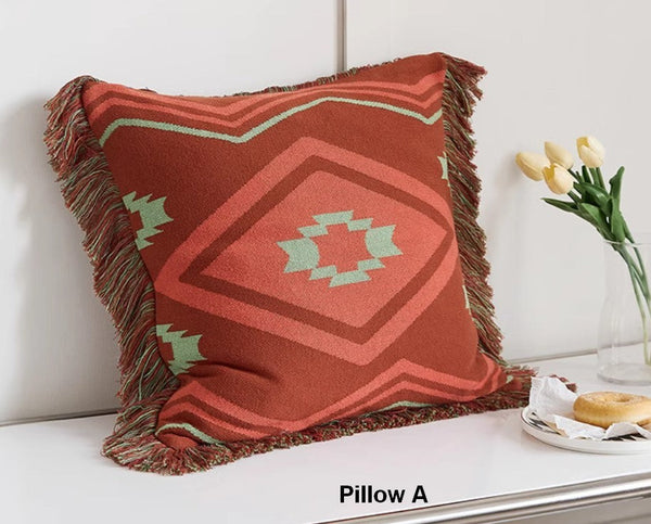 Simple Decorative Pillow Covers, Modern Decorative Pillow for Interior Design, Contemporary Modern Sofa Pillows for Bedroom, Square Modern Pillows for Couch-Paintingforhome