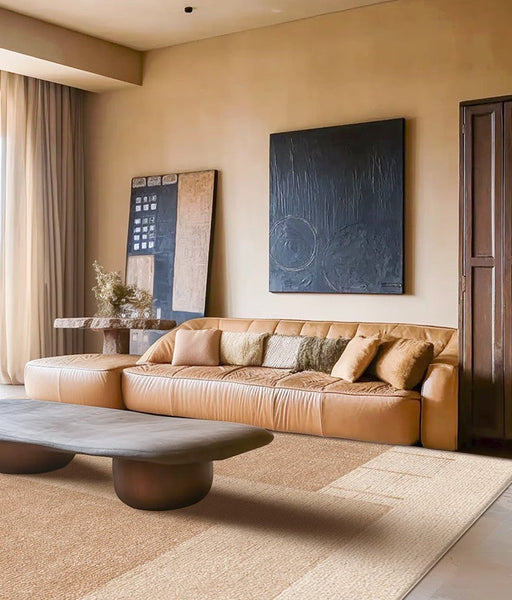 Large Modern Rugs for Living Room, Mid Century Modern Rugs for Bedroom, Contemporary Abstract Rugs under Dining Room Table-Paintingforhome