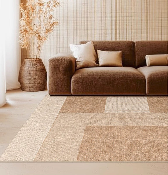 Large Modern Rugs for Living Room, Mid Century Modern Rugs for Bedroom, Contemporary Abstract Rugs under Dining Room Table-Paintingforhome