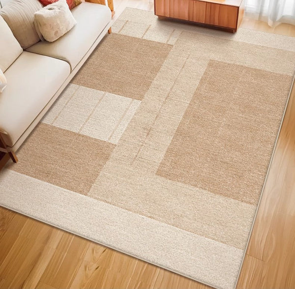 Large Modern Rugs for Living Room, Mid Century Modern Rugs for Bedroom, Contemporary Abstract Rugs under Dining Room Table-Paintingforhome