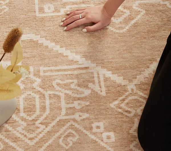 Large Modern Rugs under Dining Room Table, Contemporary Abstract Rugs Next to Bed, Geometric Modern Carpets for Office, Vintage Soft Turkish Rug for Living Room-Paintingforhome