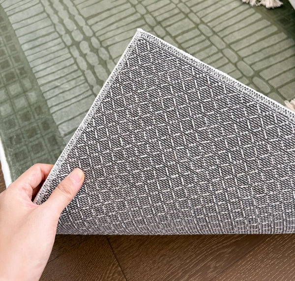 Dining Room Floor Rugs, Modern Rug Ideas for Living Room, Green Modern Rugs under Sofa, Abstract Contemporary Rugs for Bedroom-Paintingforhome