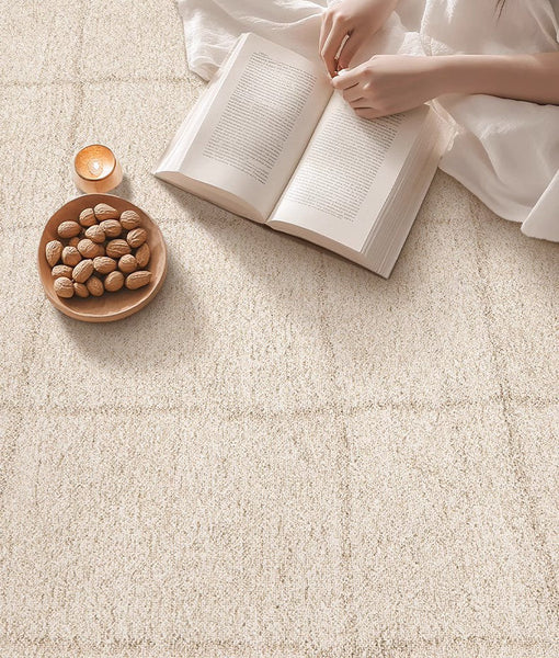 Geometric Contemporary Modern Rugs Next to Bed, Modern Rugs under Dining Room Table, Abstract Area Rugs for Living Room-Paintingforhome