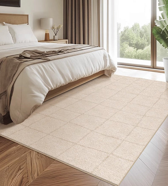 Geometric Contemporary Modern Rugs Next to Bed, Modern Rugs under Dining Room Table, Abstract Area Rugs for Living Room-Paintingforhome