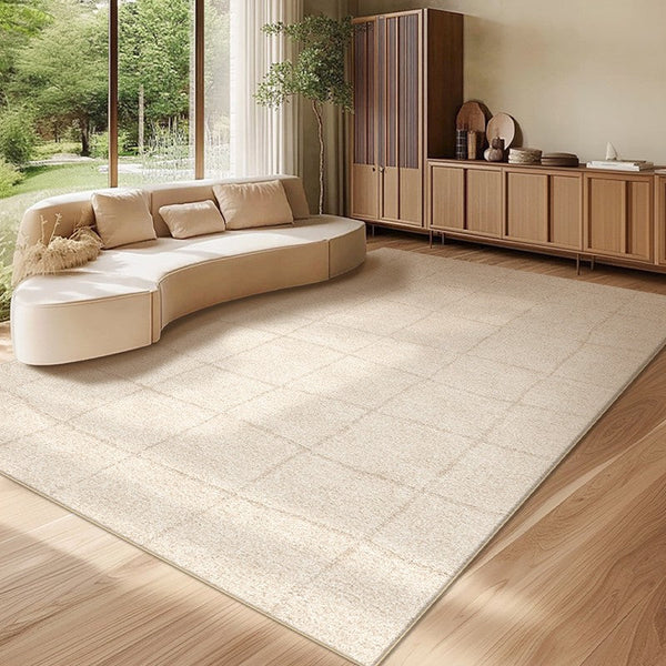 Geometric Contemporary Modern Rugs Next to Bed, Modern Rugs under Dining Room Table, Abstract Area Rugs for Living Room-Paintingforhome