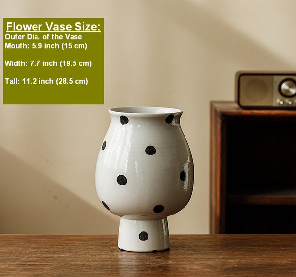 Ceramic Bud Vases, Small Flower Vases on Table, Handmade Water Holding Flower Vase, Modern Porcelain Flower Vases-Paintingforhome