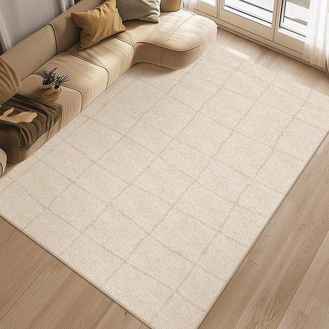 Geometric Contemporary Modern Rugs Next to Bed, Modern Rugs under Dining Room Table, Abstract Area Rugs for Living Room-Paintingforhome