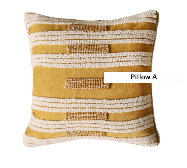 Modern Square Sofa Pillows Covers, Modern Sofa Cushion, Decorative Modern Pillows for Couch, Decorative Pillows for Living Room-Paintingforhome