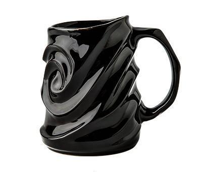 Stoneware Coffee Mugs, Black Ceramic Coffee Mug, Large Capacity Coffee Cups, Birthday Gifts, Handmade Pottery Coffee Mug-Paintingforhome