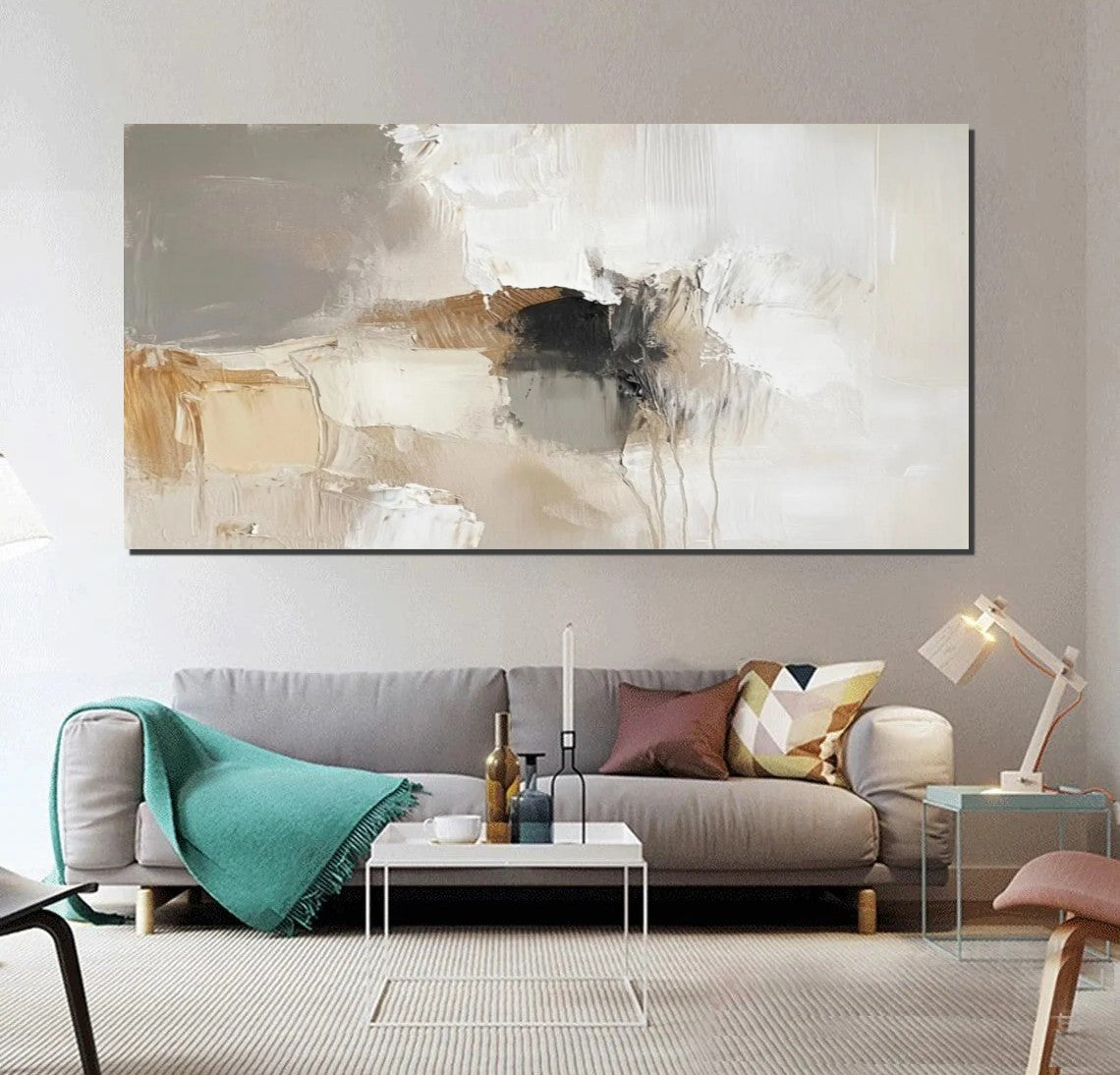 Hand Painted Wall Art Painting, Large Modern Acrylic Painting, Contemporary Canvas Artwork, Abstract Wall Art Paintings, Modern Art for Dining Room-Paintingforhome