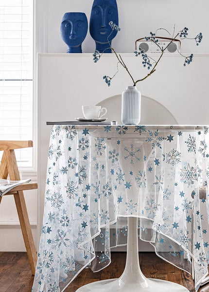 Lace Embroidered Table Covers, Rectangular Table Covers for Coffee Table, Oversized Modern Lace Tablecloths, Extra Large Rectangular Tablecloth for Oval Table-Paintingforhome