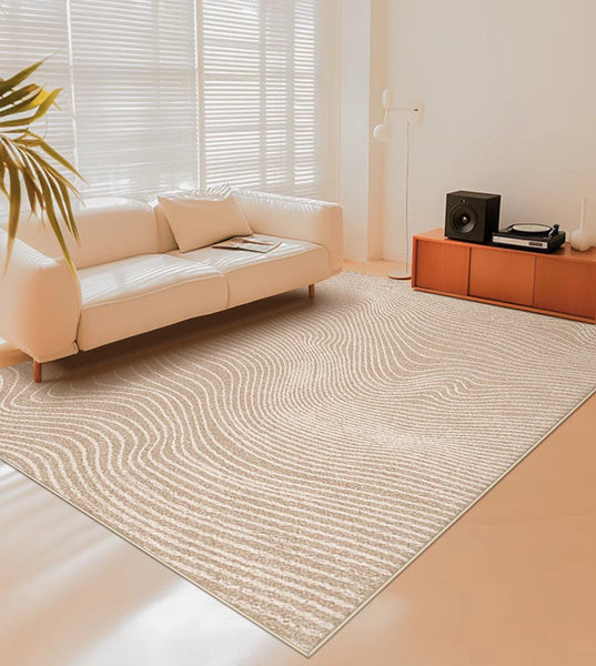 Oversized Modern Rug for Living Room, Geometric Contemporary Rugs for Dining Room, Bedroom Floor Rugs, Extra Large Modern Rugs for Living Room-Paintingforhome