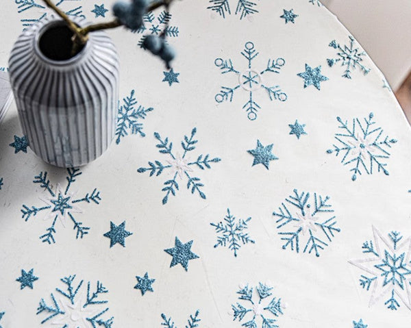 Lace Embroidered Table Covers, Rectangular Table Covers for Coffee Table, Oversized Modern Lace Tablecloths, Extra Large Rectangular Tablecloth for Oval Table-Paintingforhome