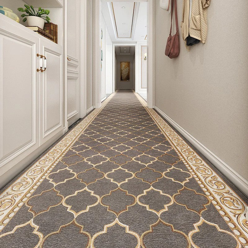 Long Narrow Runner Rugs, Kitchen Runner Rugs, Entryway Brown Runner Rugs, Modern Long Hallway Runners, Entrance Hallway Runners, Hallway Runners-Paintingforhome