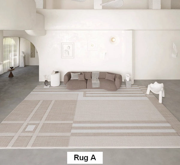 Modern Rug Ideas for Bedroom, Geometric Modern Rug Placement Ideas for Living Room, Contemporary Area Rugs for Dining Room-Paintingforhome