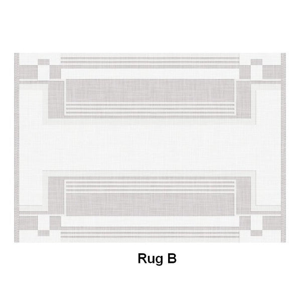 Geometric Modern Carpets for Bedroom, Modern Grey Rugs for Living Room, Modern Abstract Rugs under Dining Room Table-Paintingforhome