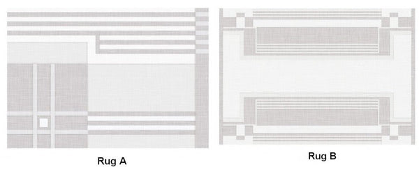 Geometric Modern Carpets for Bedroom, Modern Grey Rugs for Living Room, Modern Abstract Rugs under Dining Room Table-Paintingforhome