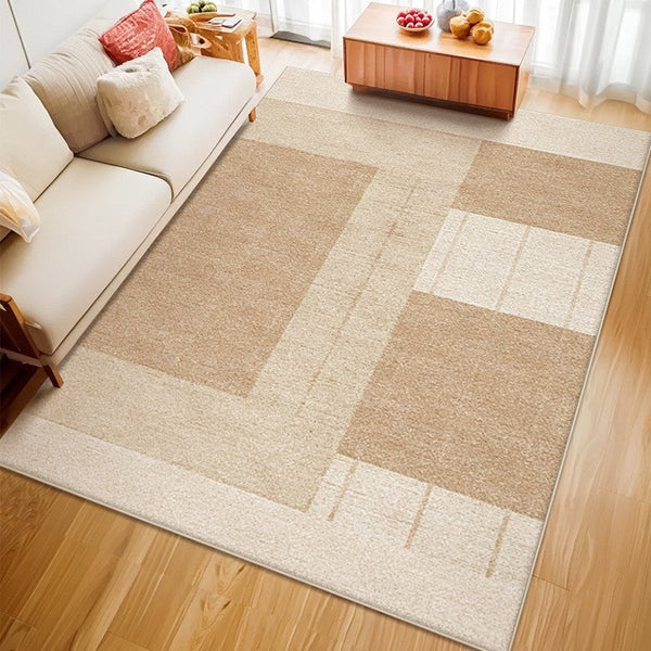 Large Modern Rugs for Living Room, Mid Century Modern Rugs for Bedroom, Contemporary Abstract Rugs under Dining Room Table-Paintingforhome