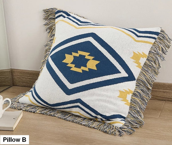 Simple Decorative Pillow Covers, Modern Decorative Pillow for Interior Design, Contemporary Modern Sofa Pillows for Bedroom, Square Modern Pillows for Couch-Paintingforhome