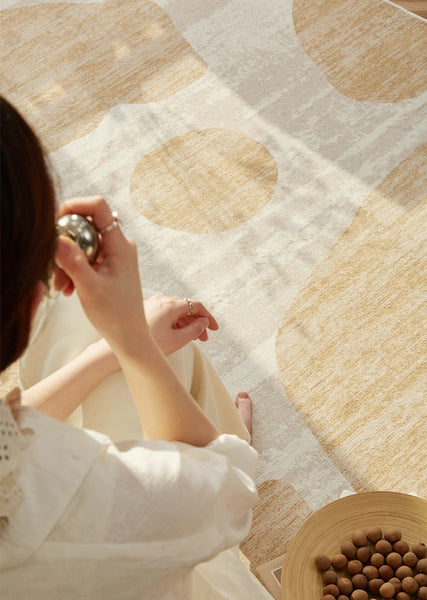 Modern Rugs under Sofa, Dining Room Floor Rugs, Abstract Contemporary Rugs for Bedroom, Modern Rug Ideas for Living Room-Paintingforhome