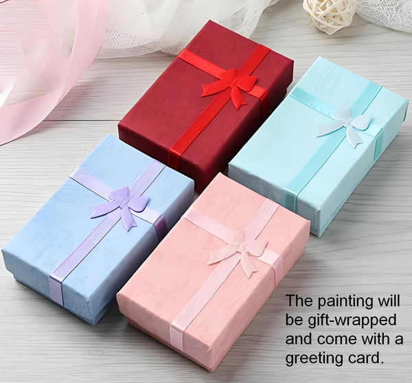 Original Landscape Paintings, Small Canvas Wall Art Paintings, Hand Painted Canvas Art, Ready to Hang Small Paintings