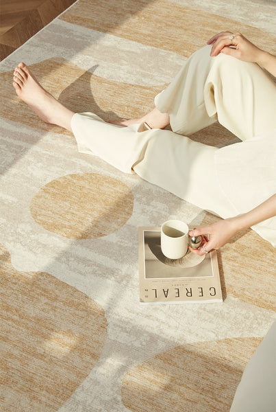 Modern Rugs under Sofa, Dining Room Floor Rugs, Abstract Contemporary Rugs for Bedroom, Modern Rug Ideas for Living Room-Paintingforhome