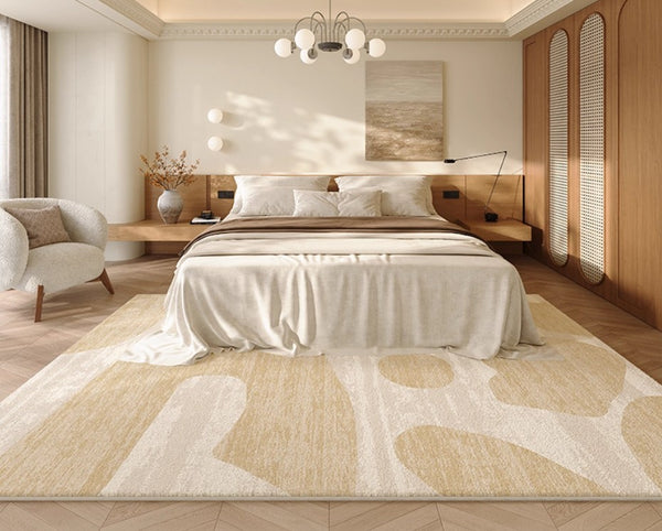 Modern Rugs under Sofa, Dining Room Floor Rugs, Abstract Contemporary Rugs for Bedroom, Modern Rug Ideas for Living Room-Paintingforhome