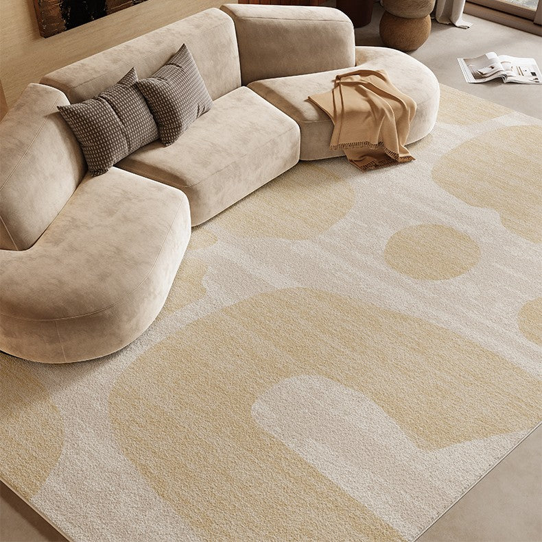 Modern Rugs under Sofa, Dining Room Floor Rugs, Abstract Contemporary Rugs for Bedroom, Modern Rug Ideas for Living Room-Paintingforhome