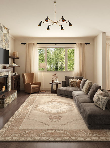 Geometric Modern Carpets for Office, Abstract Modern Rugs for Living Room, Contemporary Modern Rugs Next to Bed, Modern Rugs under Dining Room Table-Paintingforhome