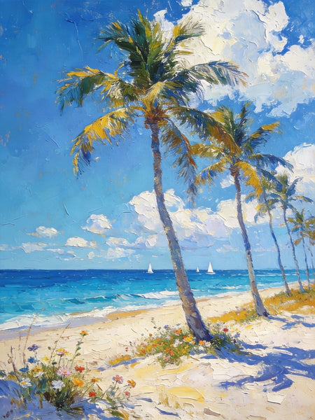 Landscape Canvas Paintings, Beachside Beauty, Seashore Painting, Beach Oil Paintings, Original Landscape Paintings, Hand Painted Canvas Art, On Canvas Small Paintings