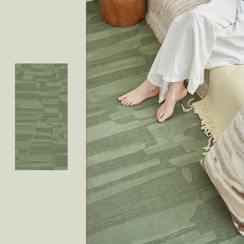 Modern Rug Ideas for Living Room, Green Modern Rugs under Sofa, Abstract Contemporary Rugs for Bedroom, Dining Room Floor Rugs-Paintingforhome