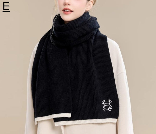 Warm Winter Scarf, Cold Weather Scarf, Fashion Scarf, Christmas Gifts for Her, Holiday Scarf, Winter Wool Scarf, Soft Cashmere Scarf for Women, Elegant Wool Scarves-Paintingforhome