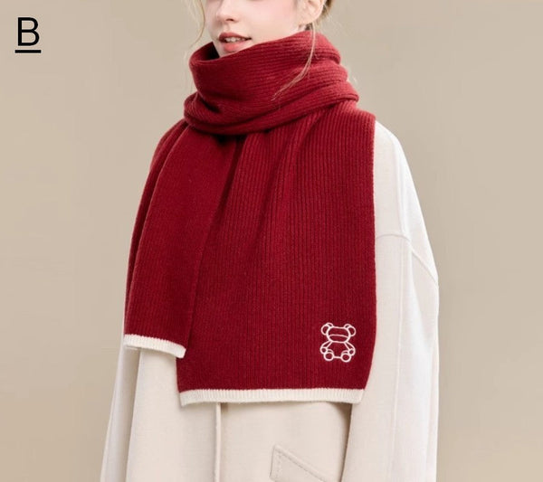 Warm Winter Scarf, Cold Weather Scarf, Fashion Scarf, Christmas Gifts for Her, Holiday Scarf, Winter Wool Scarf, Soft Cashmere Scarf for Women, Elegant Wool Scarves-Paintingforhome