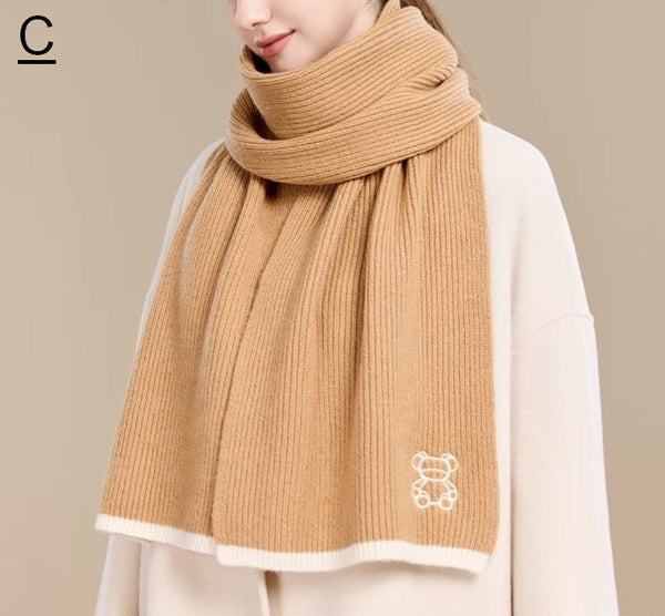 Warm Winter Scarf, Cold Weather Scarf, Fashion Scarf, Christmas Gifts for Her, Holiday Scarf, Winter Wool Scarf, Soft Cashmere Scarf for Women, Elegant Wool Scarves-Paintingforhome