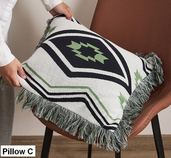 Simple Decorative Pillow Covers, Modern Decorative Pillow for Interior Design, Contemporary Modern Sofa Pillows for Bedroom, Square Modern Pillows for Couch-Paintingforhome