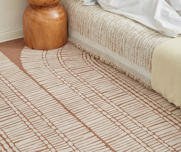 Modern Rugs under Dining Room Table, Mid Century Geometric Carpets, Contemporary Modern Rugs Next to Bed, Abstract Modern Rugs for Living Room-Paintingforhome